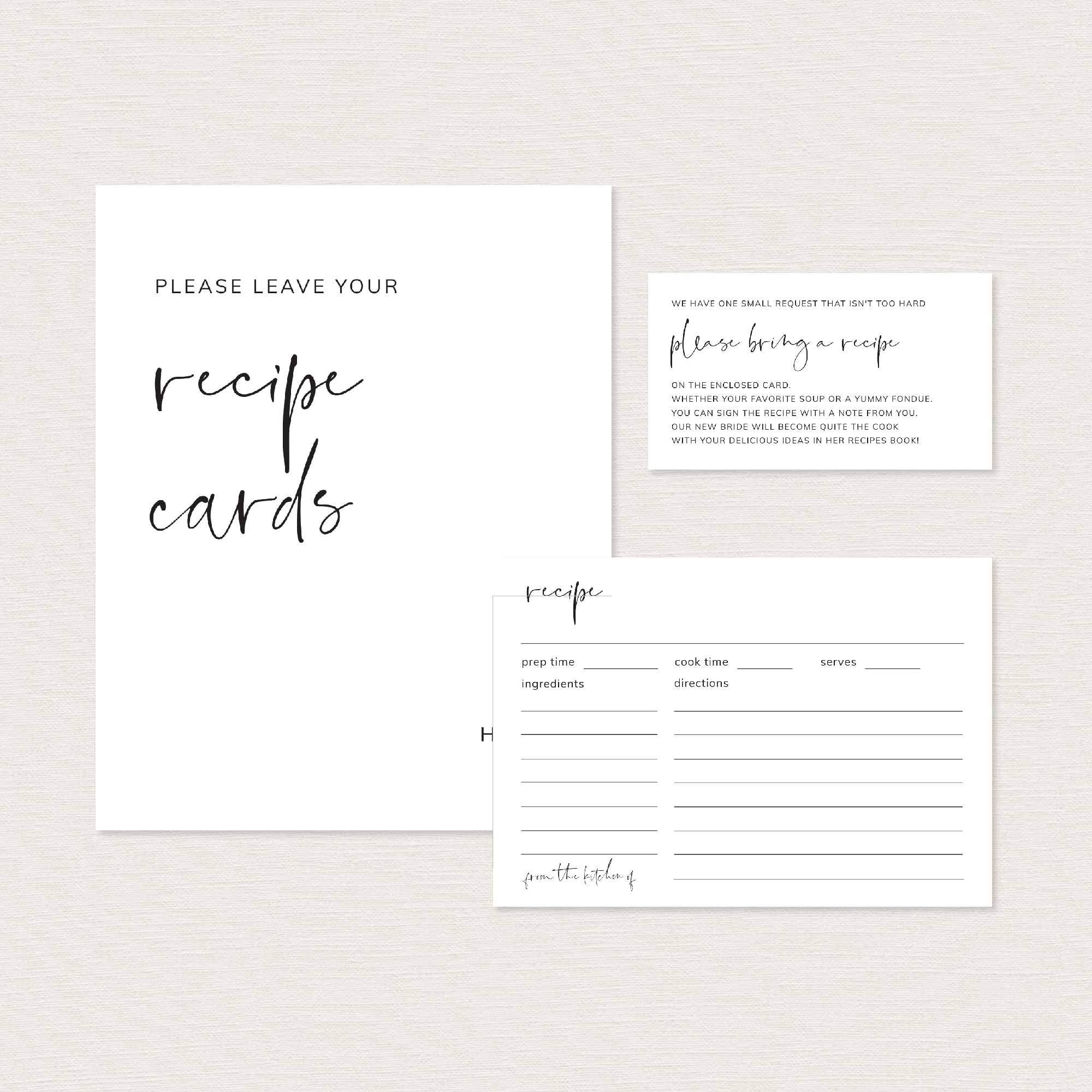 Modern Minimal Bridal Shower Printables