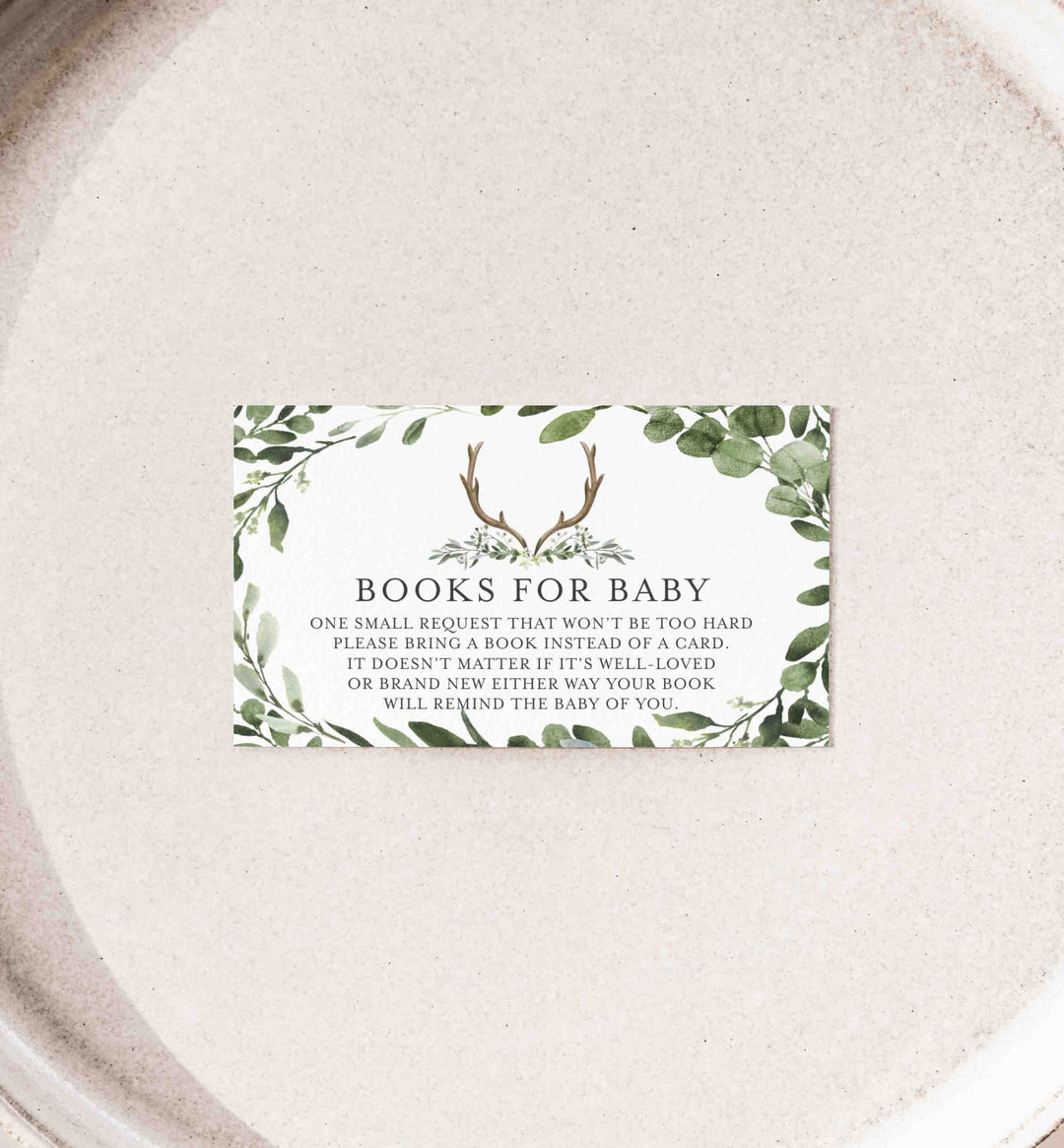 Lumberjack Deer Baby Shower Books For Baby Printable