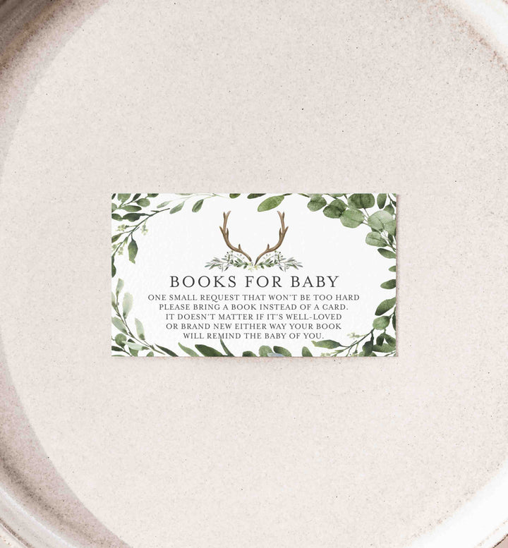 Lumberjack Deer Baby Shower Books For Baby Printable