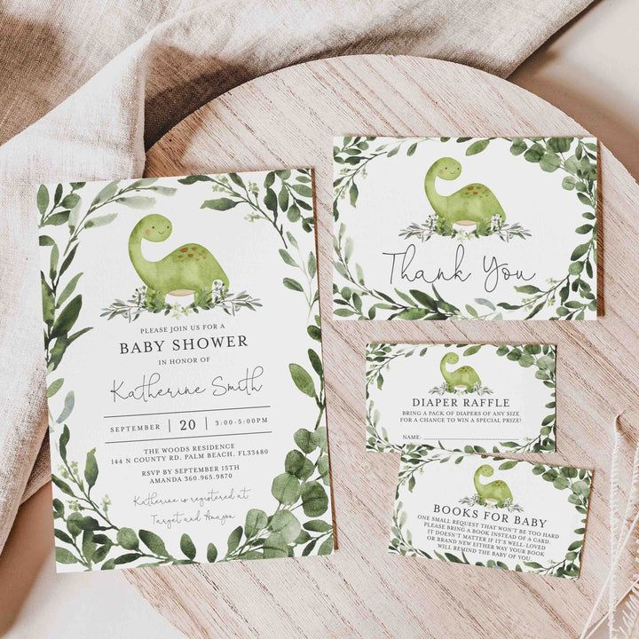 Dinosaur Baby Shower Suite Printable