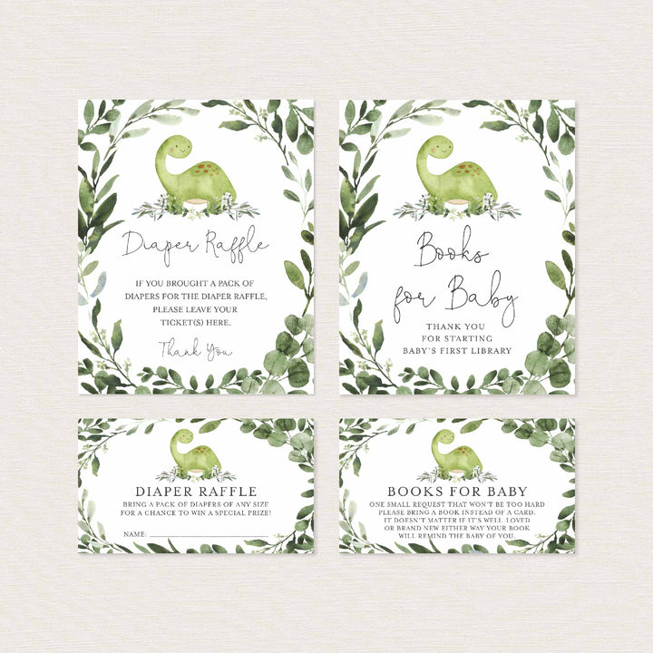 Dinosaur Baby Shower Suite Printable
