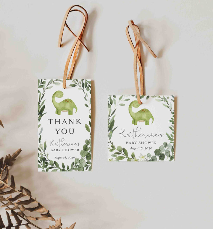 Dinosaur Baby Shower Favour Tag Printable
