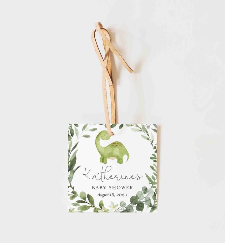 Dinosaur Baby Shower Favour Tag Printable