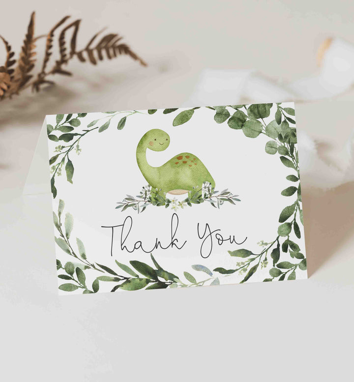 Dinosaur Baby Shower Thank You Card Printable