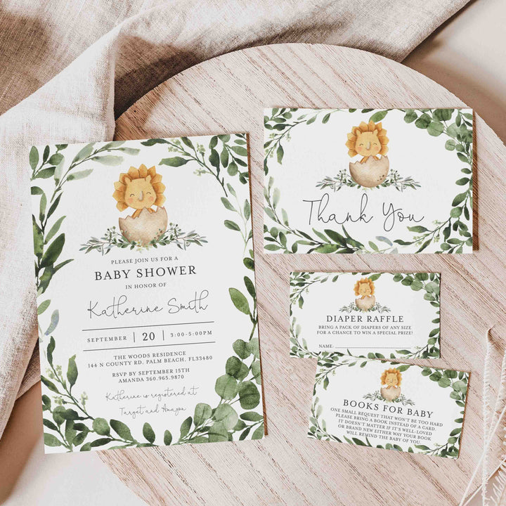 Baby Dinosaur Baby Shower Suite Printable