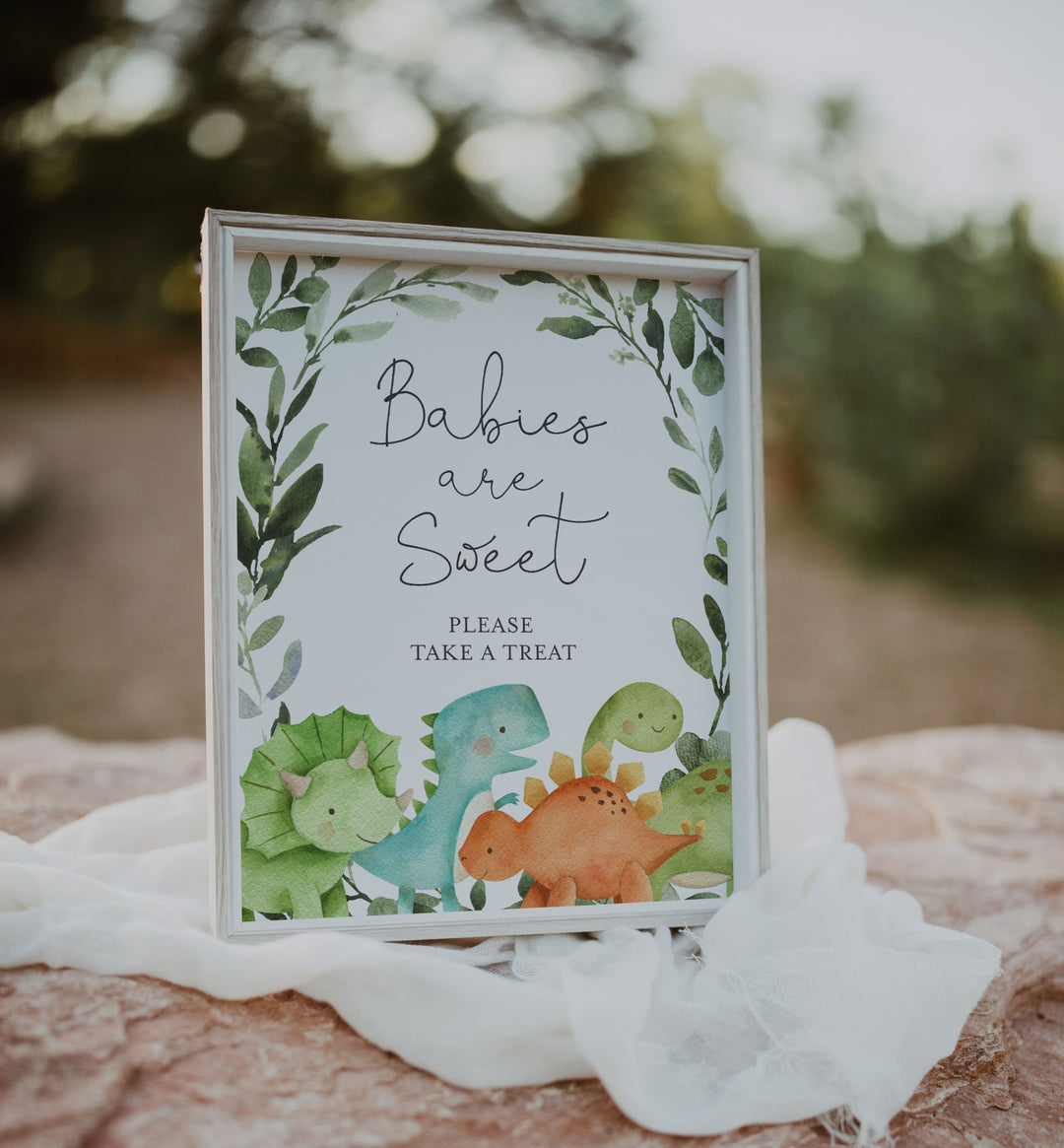 Dinosaurs Baby Shower Babies Are Sweet Sign Printable