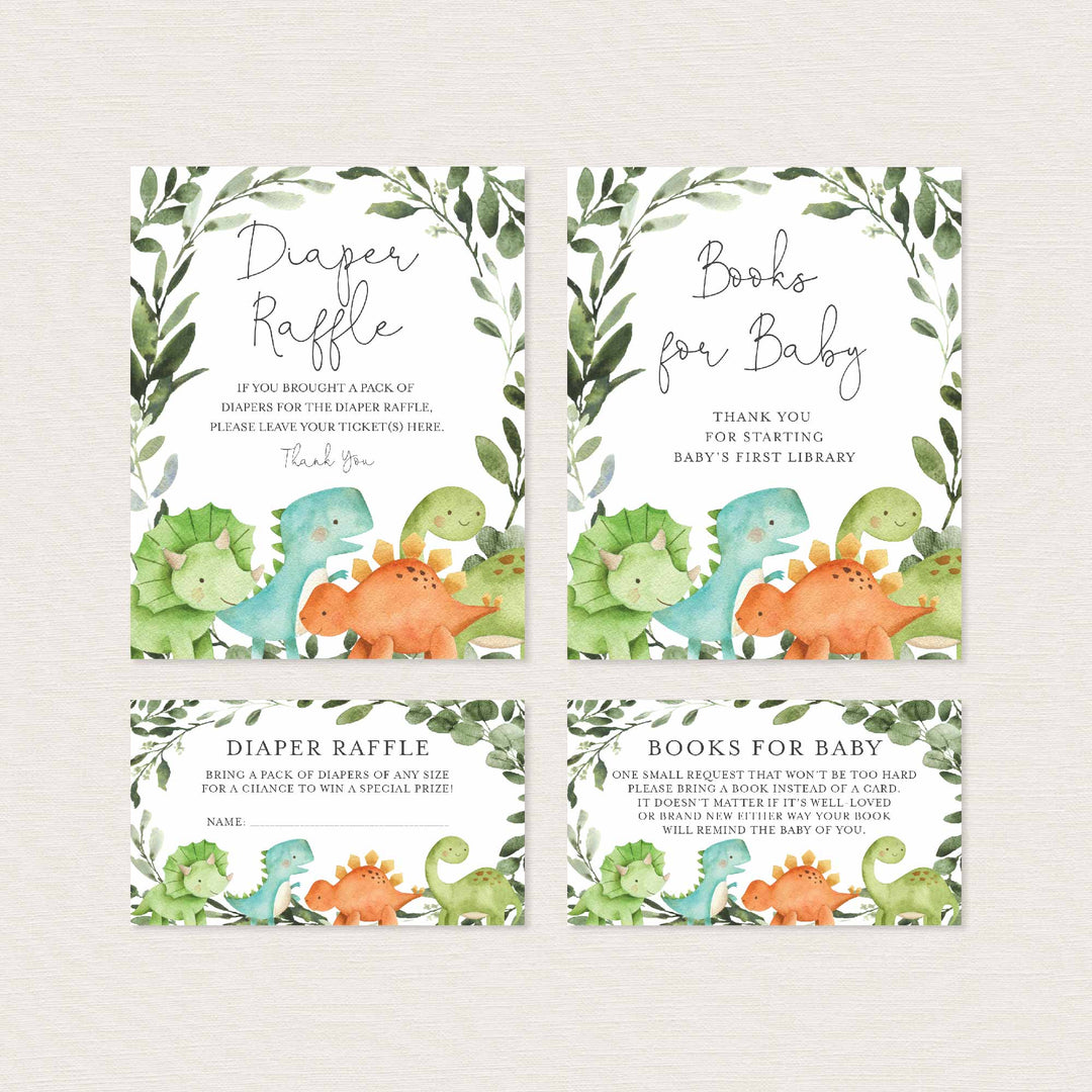 Dinosaurs Baby Shower Suite Printable
