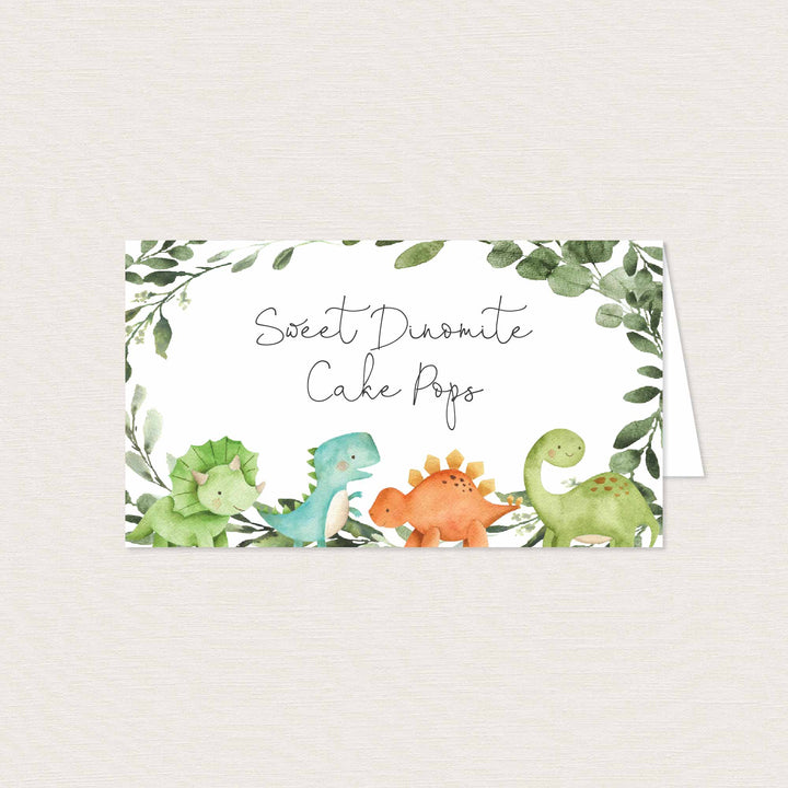Dinosaurs Baby Shower Food Labels Printable