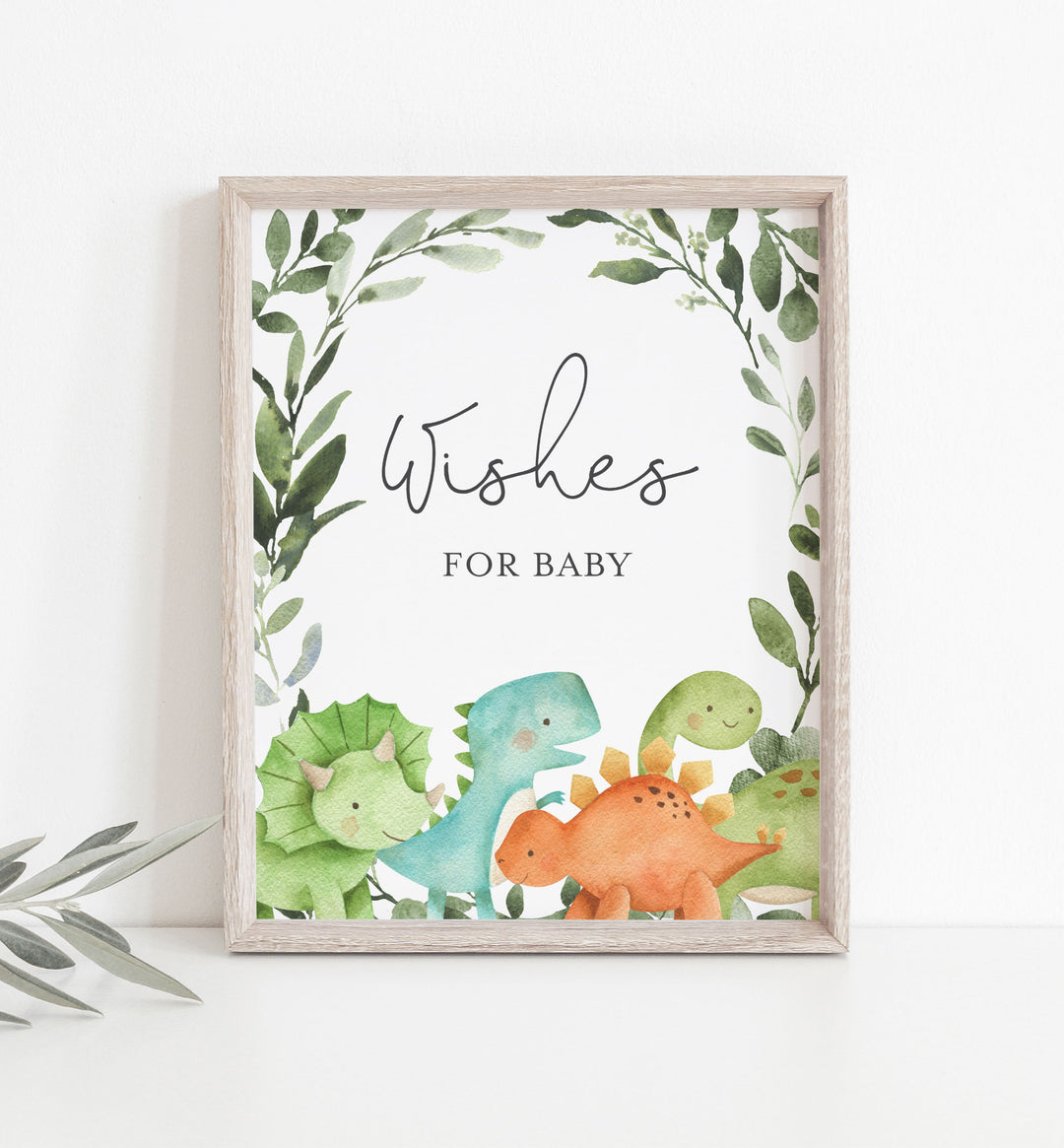 Dinosaurs Baby Shower Wishes For Baby Printable