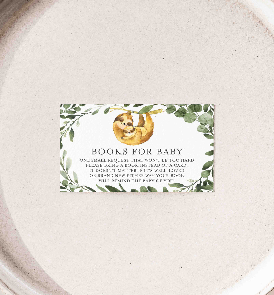 Mummy Baby Sloth Baby Shower Books For Baby Printable