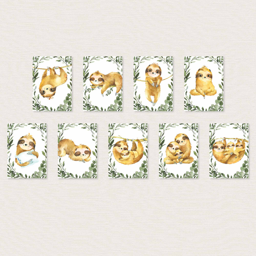 Sloth Baby Shower Party Banner Printable