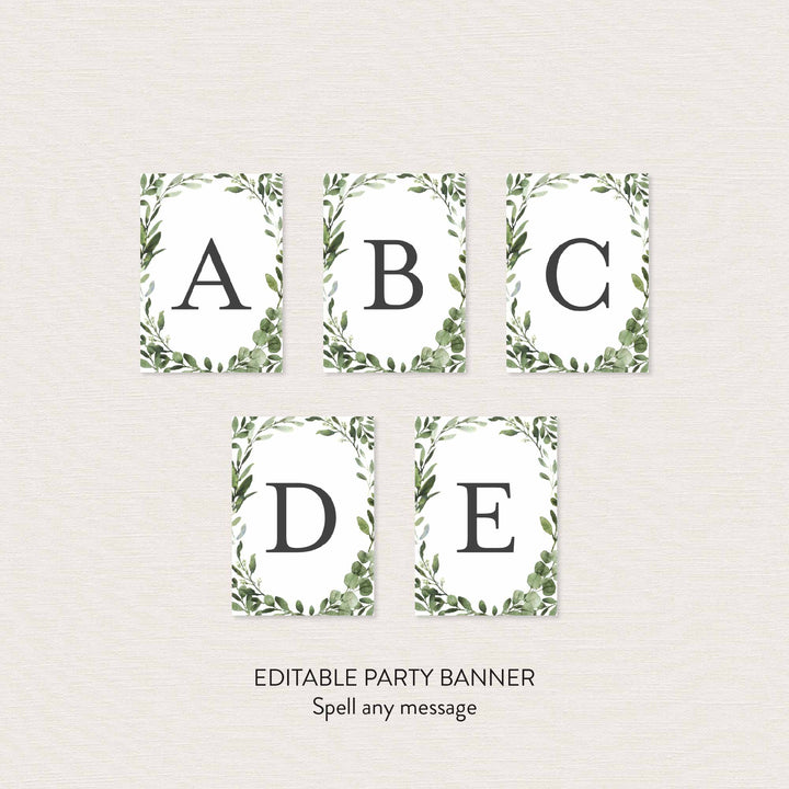 Sloth Baby Shower Party Banner Printable