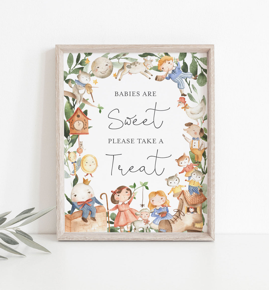 Nursery Rhymes Baby Shower Babies Are Sweet Sign Printable