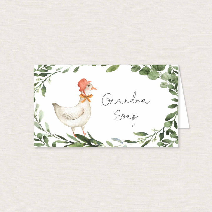 Nursery Rhymes Baby Shower Food Labels Printable