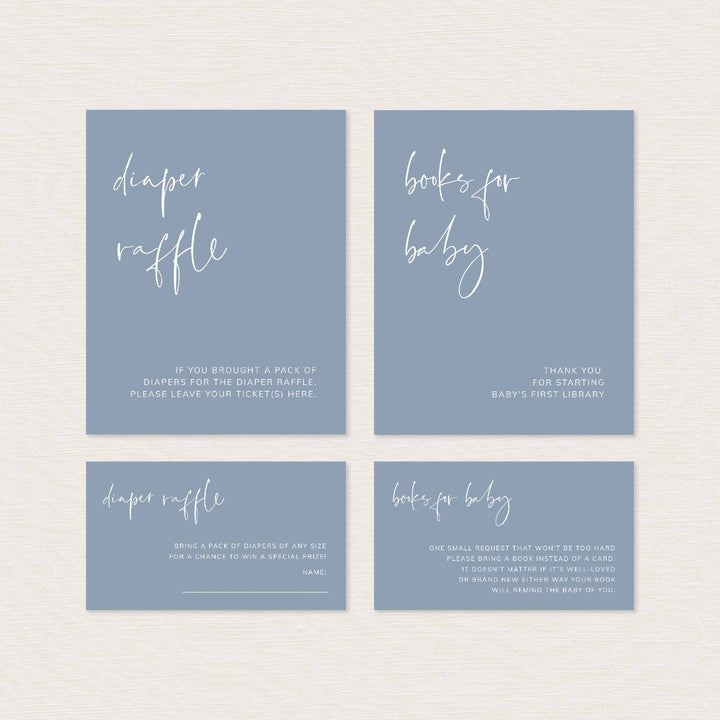 Modern Minimal Baby Shower Suite Printable