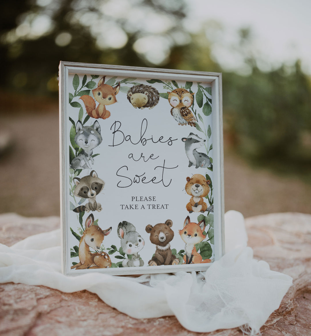 Baby Woodland Baby Shower Babies Are Sweet Sign Printable