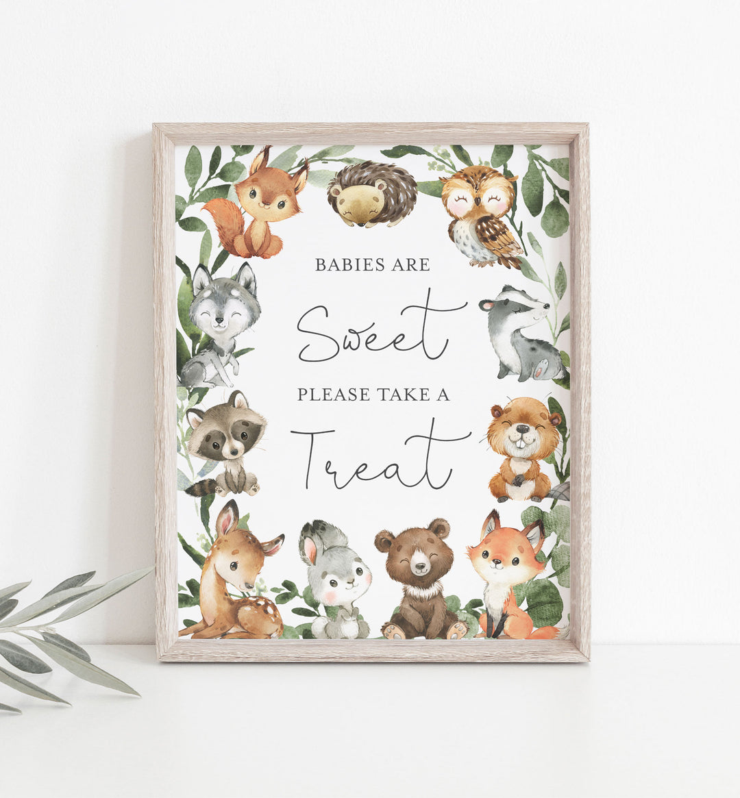 Baby Woodland Baby Shower Babies Are Sweet Sign Printable