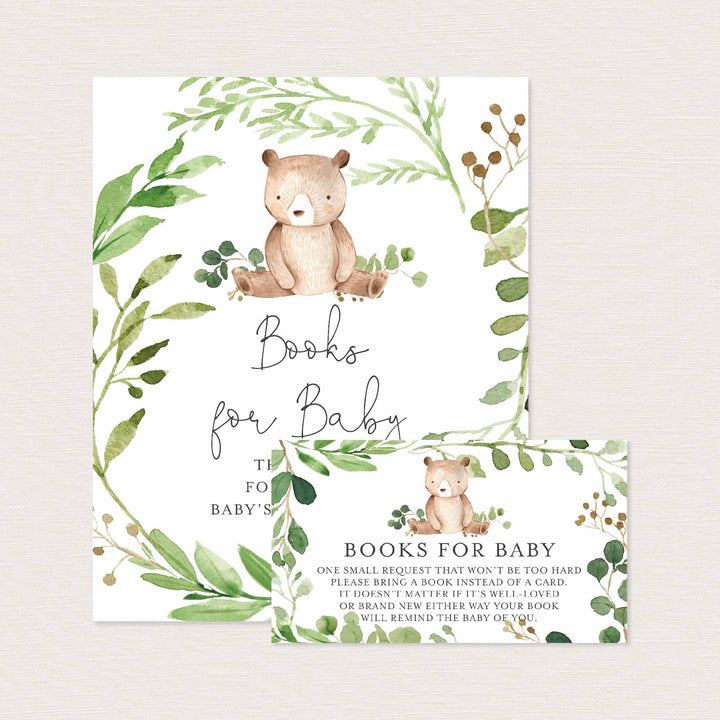 Baby Bear Baby Shower Books For Baby Printable