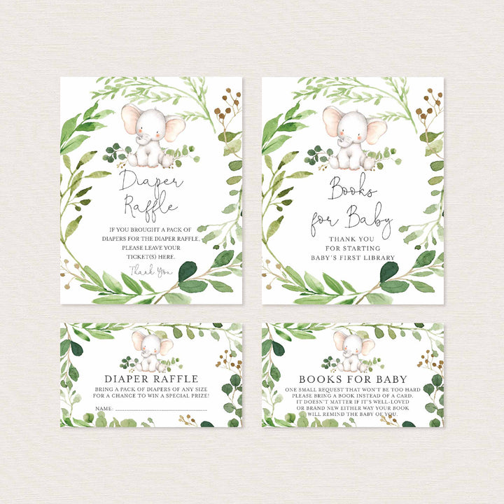 Baby Elephant Baby Shower Suite Printable