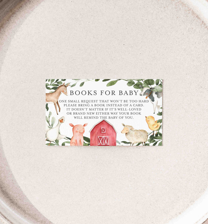 On The Farm Baby Shower Books For Baby Printable