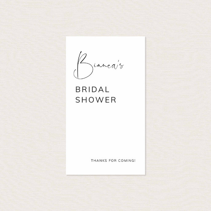 Modern Minimal Wedding Favour Tag Printable