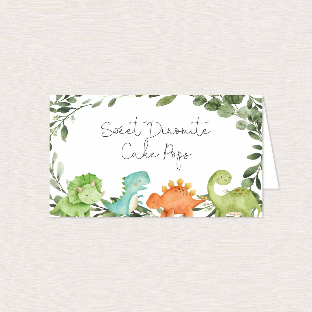 Dinosaurs Kids Birthday Food Labels Printable