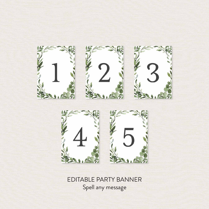 Jungle Animals Kids Birthday Party Banner Printable