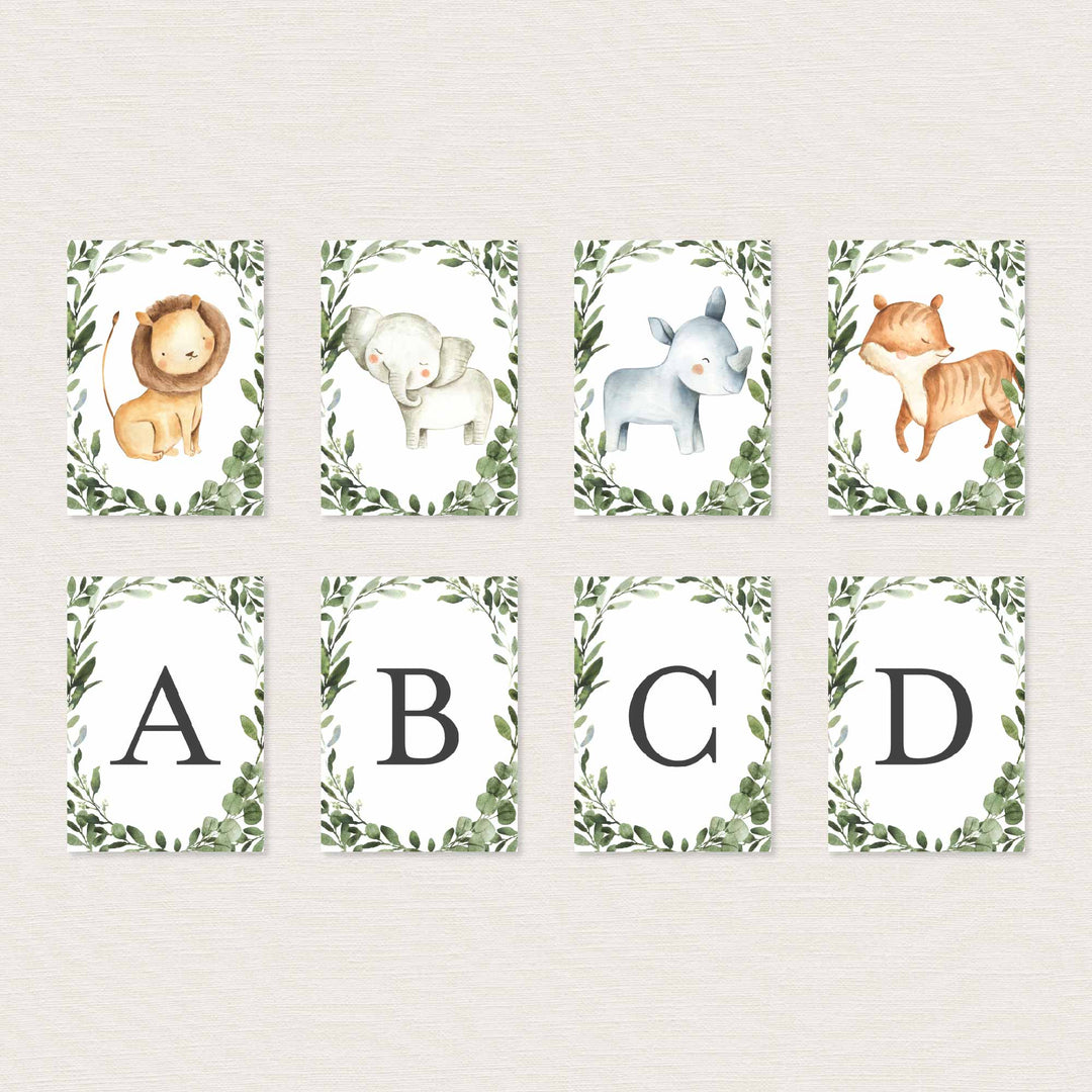 Safari Animals Kids Birthday Party Banner Printable