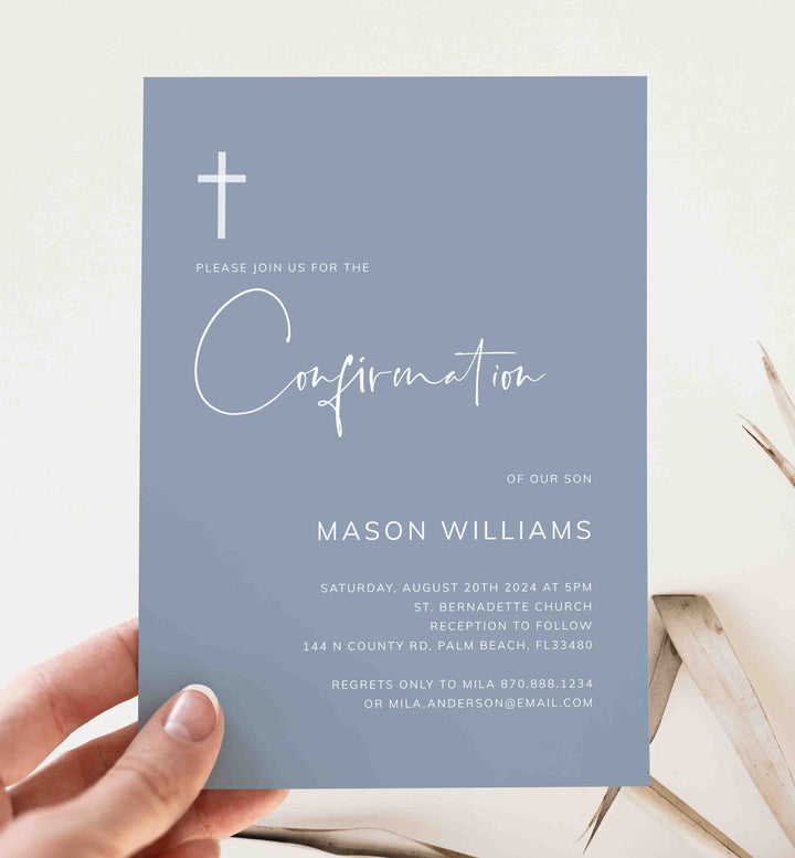 Modern Minimal Confirmation Invitation Printable