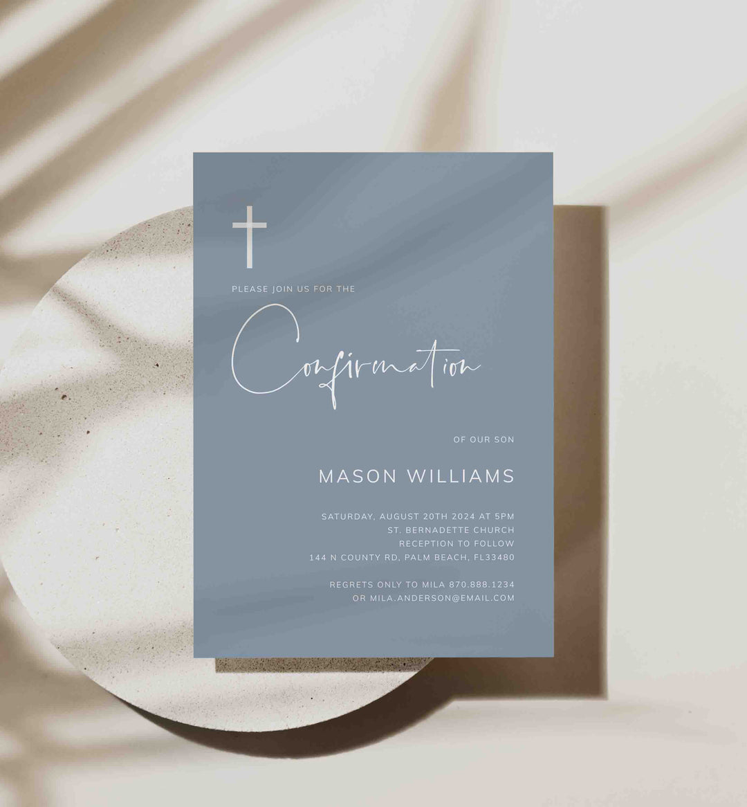 Modern Minimal Confirmation Invitation Printable