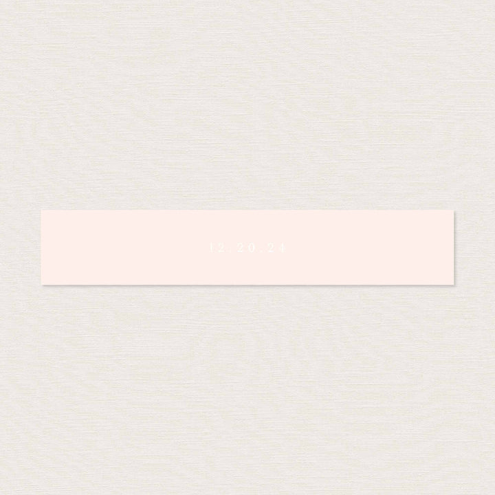 Pink Floral Wedding Belly Band Printable