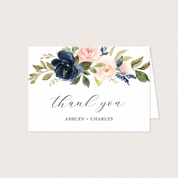 Navy Blush Wedding Suite Printable
