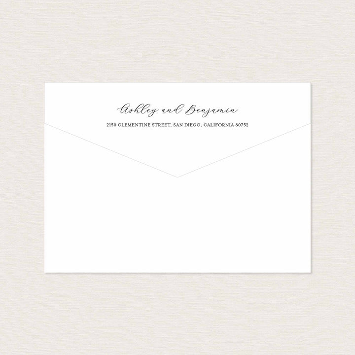 Navy Blush Wedding Envelope Addressing Printable