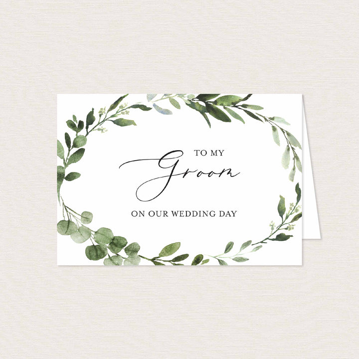 Foliage Wedding Day Card Printable