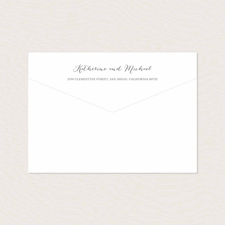 Peach and Cream Wedding Envelope Addressing Printable