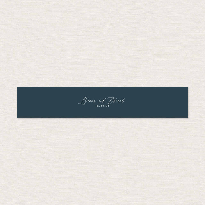 Burgundy Navy Wedding Belly Band Printable