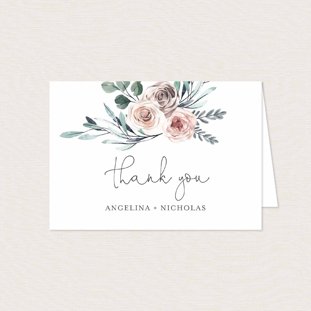 Boho Rose Wedding Suite Printable